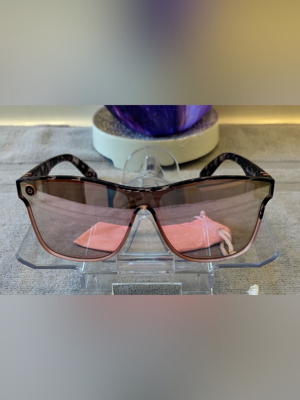 Brand new Mass vision Brown Frame Sunglasses with Pink-Tinted lens